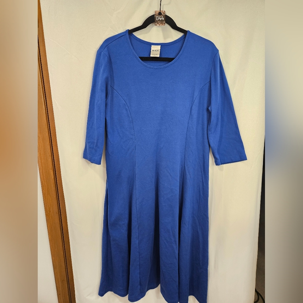 044 Blair Royal Blue Mini Midi Dress